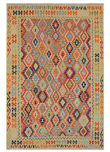 Multi Colored Kilim 6' 9 x 9' 8 - No. 70392