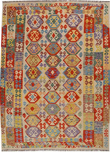 Multi Colored Kilim 5' 10 x 7' 9 - SKU 70412