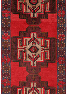 Red Baluchi 2' 4 x 6' 4 - No. 70472