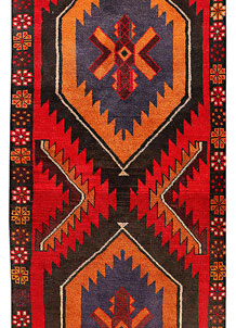 Multi Colored Baluchi 3' 1 x 12' 8 - No. 70510