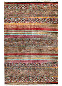 Multi Colored Kazak 6' 7 x 10' 2 - SKU 70804