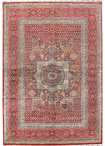 Firebrick Mamluk 6' 6 x 9' 8 - SKU 70859