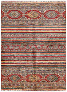 Multi Colored Kazak 6' 8 x 9' 7 - SKU 70871