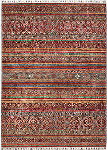 Multi Colored Kazak 4' 10 x 6' 7 - SKU 70887