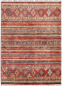 Multi Colored Kazak 5' 1 x 6' 10 - SKU 70891