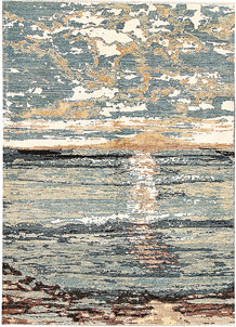 Multi Colored Abstract 5' 7 x 7' 10 - SKU 70926
