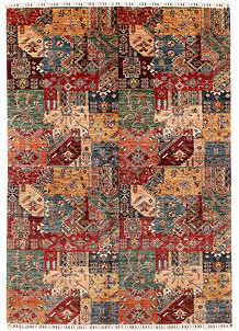 Multi Colored Kazak 6' 9 x 9' 7 - SKU 70974