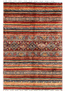 Multi Colored Kazak 4' 11 x 7' - SKU 71009