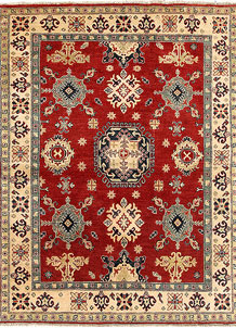 Firebrick Kazak 4' 11 x 6' 7 - SKU 71030
