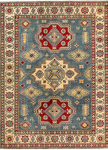 Light Slate Grey Kazak 5' 9 x 7' 9 - SKU 71098