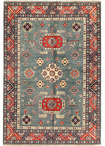 Cadet Blue Kazak 5' 7 x 8' 1 - SKU 71100