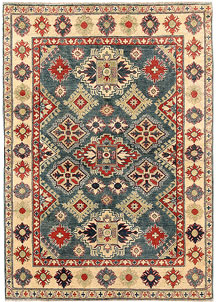 Cadet Blue Kazak 4' 8 x 6' 8 - SKU 71124