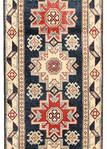 Midnight Blue Kazak 2' 7 x 13' 10 - SKU 71174