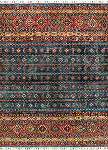 Multi Colored Kazak 5' 2 x 6' 9 - SKU 71256