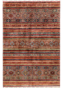 Multi Colored Kazak 6' 3 x 8' 10 - SKU 71268