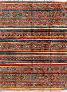 Multi Colored Kazak 8' x 10' 1 - SKU 71281