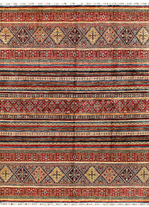 Multi Colored Kazak 8' 1 x 10' 7 - SKU 71284