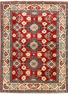 Firebrick Kazak 4' 11 x 6' 8 - SKU 71341