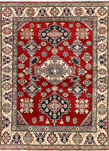 Firebrick Kazak 4' 11 x 6' 3 - SKU 71344