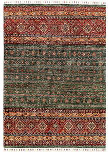 Multi Colored Kazak 4' 10 x 6' 8 - SKU 71384