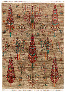 Tan Kazak 5' 7 x 7' 10 - SKU 71393