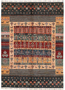 Multi Colored Kazak 5' 8 x 7' 11 - SKU 71394