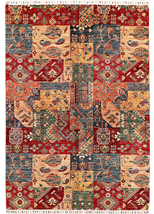 Multi Colored Kazak 5' 8 x 7' 10 - SKU 71403