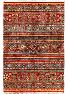 Multi Colored Kazak 6' 10 x 10' 1 - SKU 71408