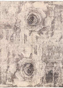 Silver Abstract 7' 8 x 10' 2 - SKU 71442