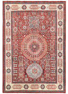 Firebrick Mamluk 6' 8 x 9' 9 - SKU 71462