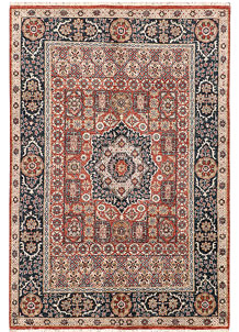 Orange Red Mamluk 5' x 7' 1 - SKU 71477