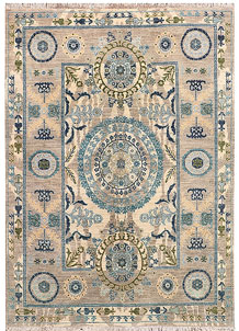 Multi Colored Oushak 5' 1 x 7' 1 - SKU 71485