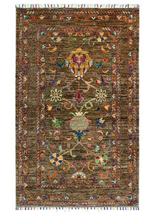 Multi Colored Kazak 3' 2 x 4' 7 - SKU 71502