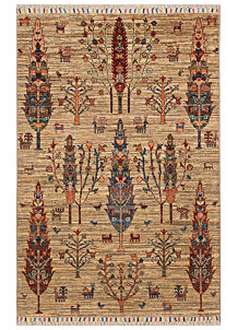 Tan Kazak 3' 4 x 5' 1 - SKU 71504