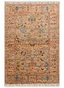 Tan Kazak 3' 4 x 4' 11 - SKU 71506