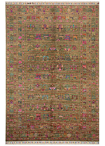 Multi Colored Kazak 5' 7 x 8' 3 - SKU 71512