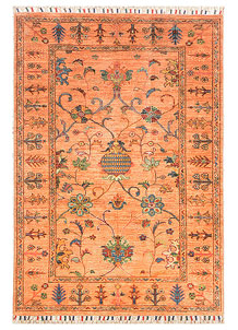 Light Salmon Kazak 3' 4 x 5' 1 - SKU 71520