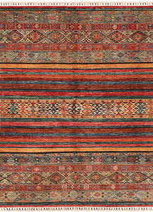 Multi Colored Kazak 5' 6 x 7' 1 - SKU 71548