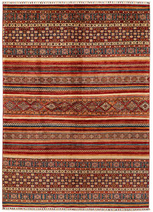 Multi Colored Kazak 6' 8 x 9' 4 - SKU 71553
