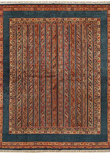 Multi Colored Shawl 8' 1 x 9' 10 - SKU 71753