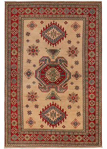 Tan Kazak 6' 6 x 9' 7 - SKU 71995