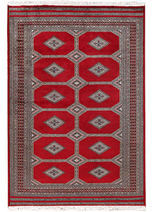 Red Jaldar 4' 7 x 6' 8 - SKU 72017