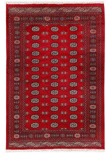 Red Bokhara 6' 2 x 8' 10 - SKU 72027