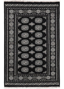 Black Bokhara 4' x 6' 2 - SKU 72043