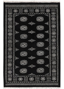 Black Bokhara 4' 1 x 6' 1 - SKU 72045