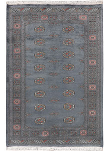 Slate Grey Bokhara 4' 2 x 6' - SKU 72048