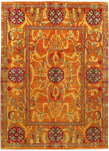 Dark Orange Suzani 9' x 12' 4 - SKU 72058
