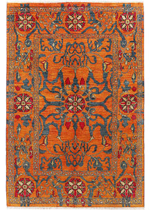 Dark Orange Suzani 6' x 8' 11 - SKU 72062