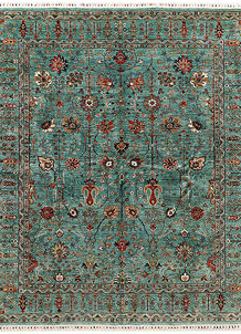 Darkcyan Kazak 8' 3 x 9' 8 - SKU 72412
