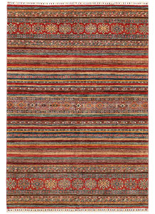Multi Colored Kazak 6' 10 x 10' - SKU 72422